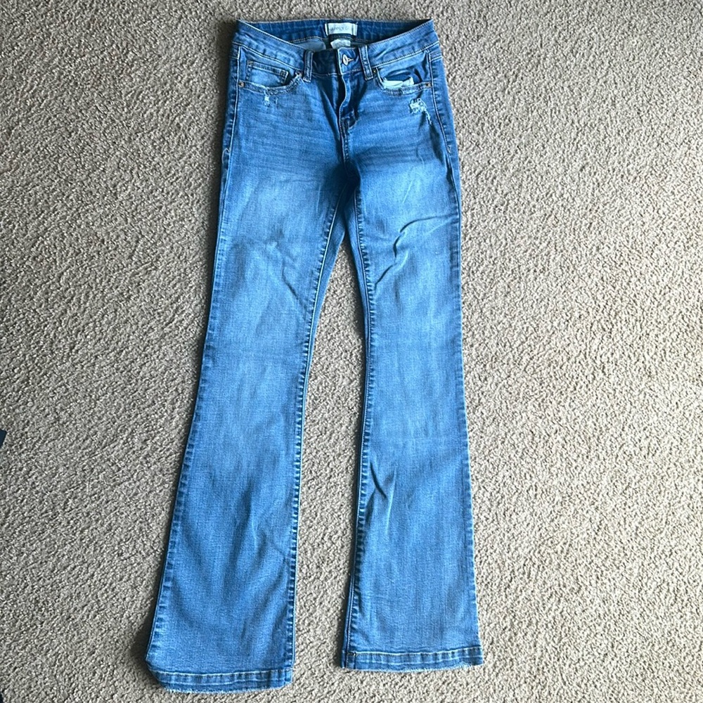 Flare light wash jeans